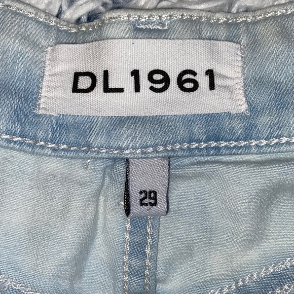 DL1961 Margaux Instasculpt Ankle Skinny Distressed Stretch Blue Jeans Size 29 - Picture 2 of 13